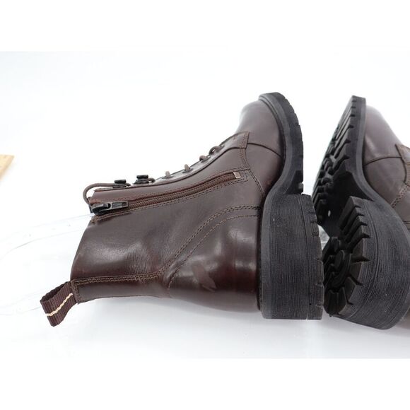 Ecco Elaina Street Combat Ankle Boot Women Size 6 / 6.5 Brown Leather Lace UP - Picture 6 of 13